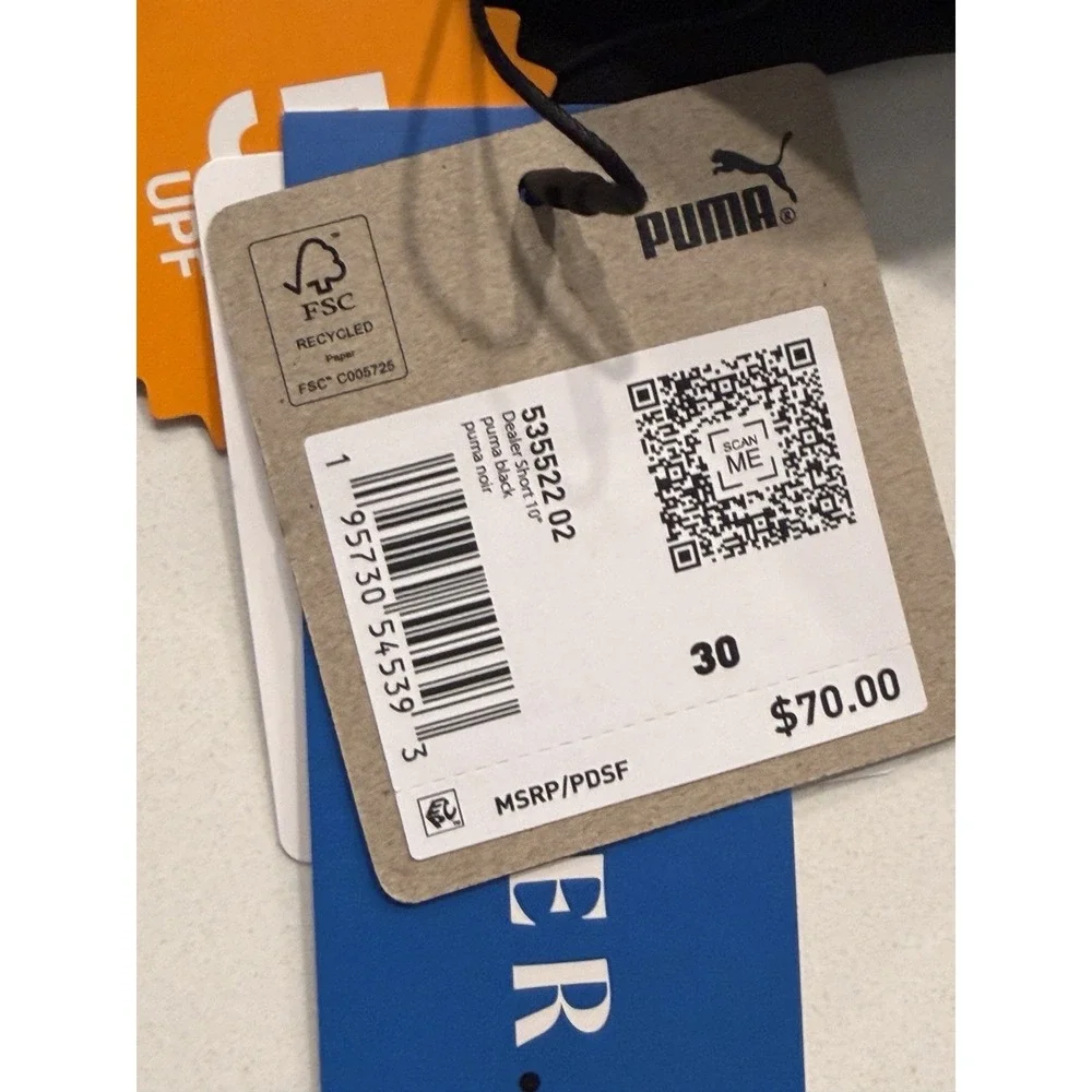 Puma Dealer 10 Golf Shorts Puma Black 53552202 Mens Waist 30 NWT